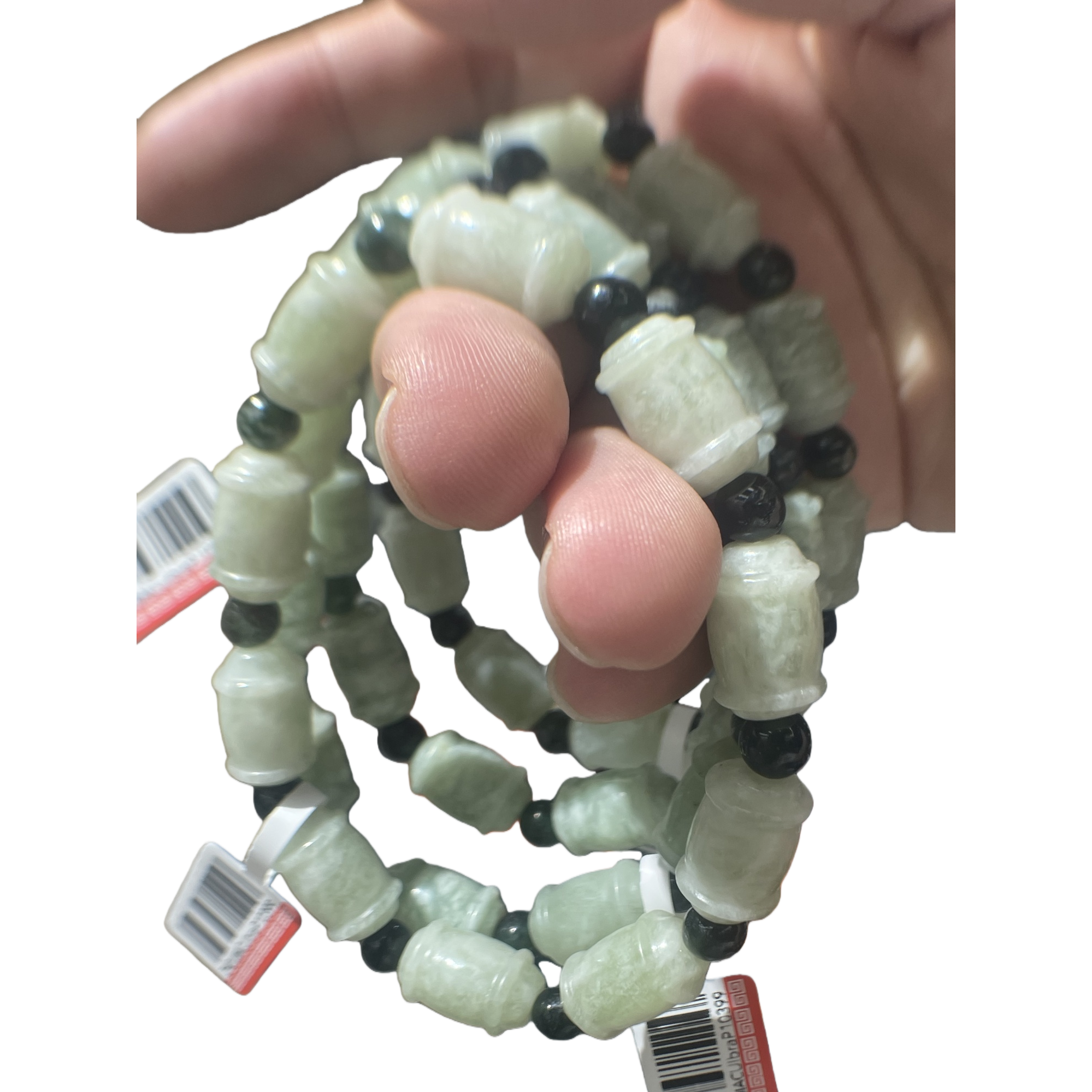 Lu Lu Tong Jade bracelet, natural Xiuyan jade bracelet, versatile for men and women, trendy bracelet, couple accessory, gift Item Picture