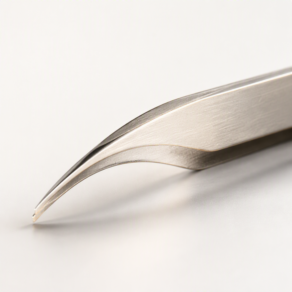 Las pinzas profesionales de la belleza de la ceja se agarran meticulosamente no dañan la piel con la textura metálica plateada herramienta portátil Application Scenario