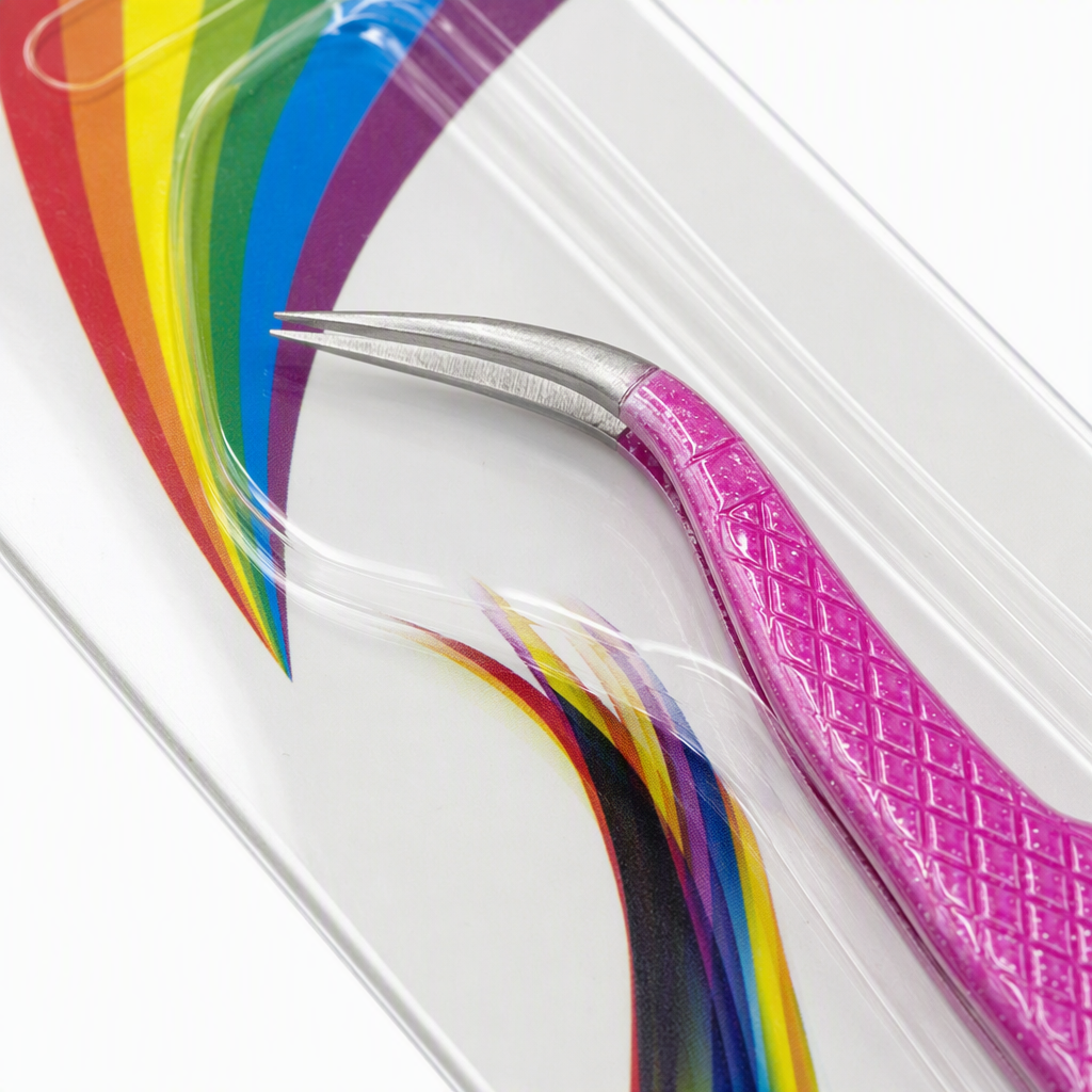Conjunto de pinzas gradiente de arco iris multifuncional belleza herramienta de corte de cejas agarre meticuloso suministros de maquillaje portátiles Application Scenario