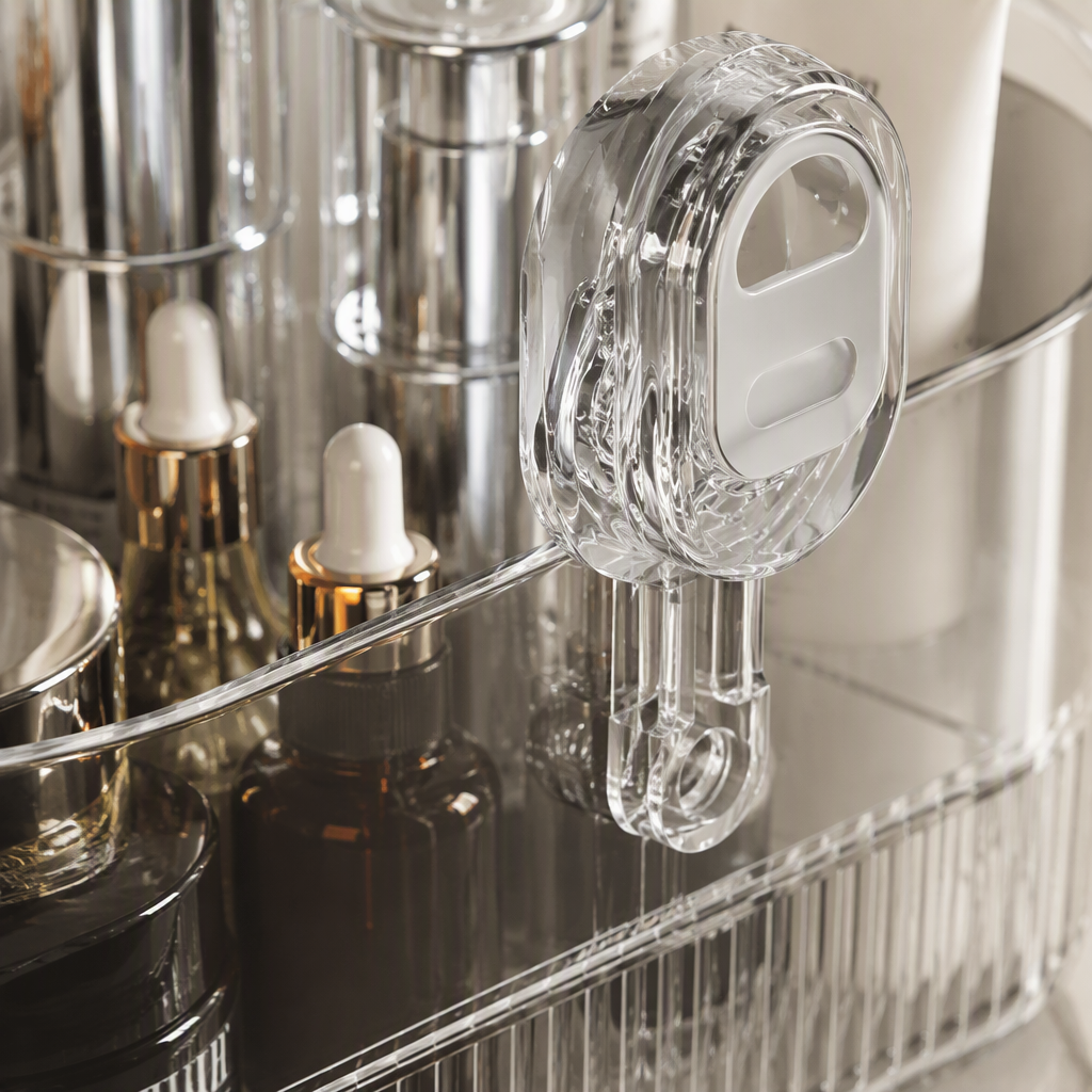 Waterproof and durable suction cup hanging rack, multi-purpose kitchen and bathroom storage rack, powerful adsorption and organization product Specification image