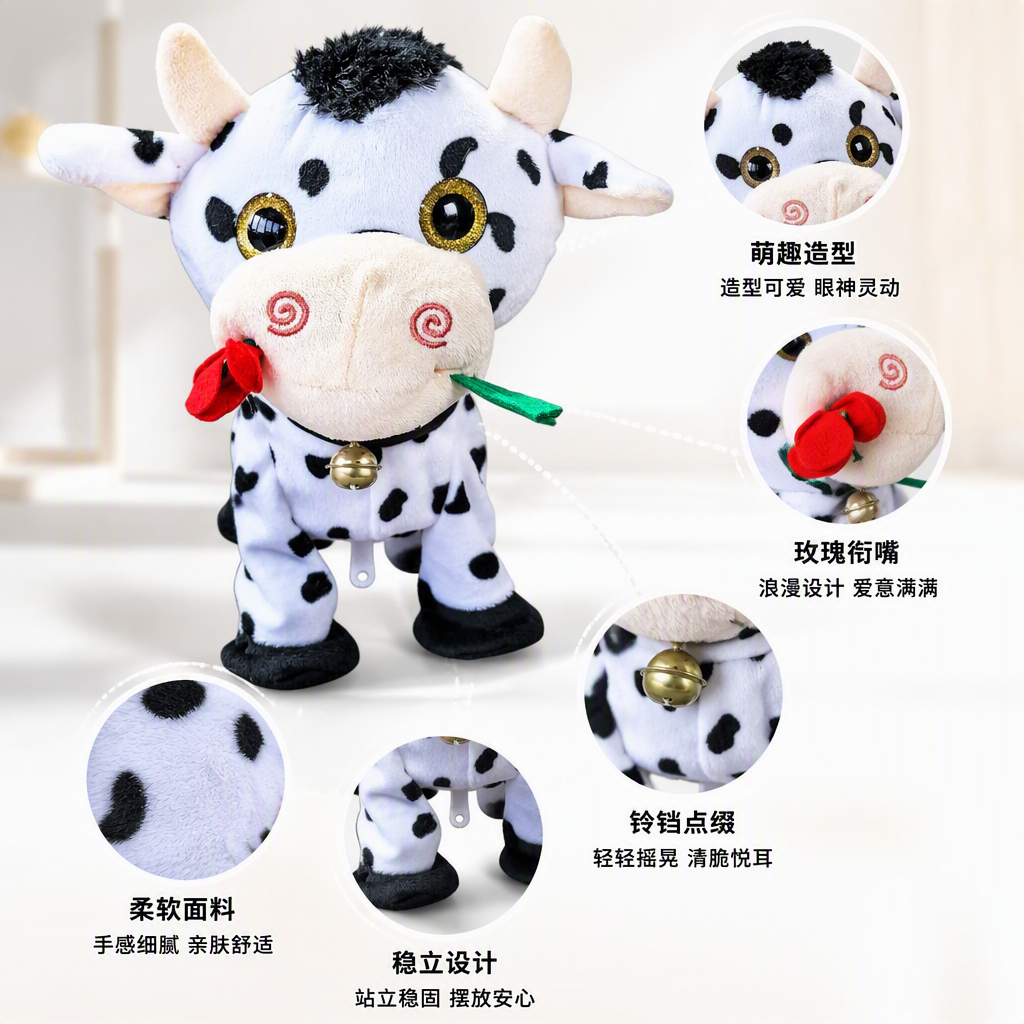 Moe blanco y negro moteado vaca muñeca reborn muñeca mutante boneca kapibarra capibara tuk tuk juguetes para niños