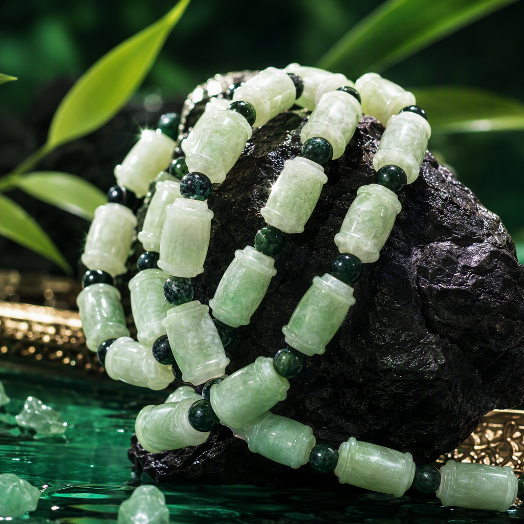 Lu Lu Tong Jade bracelet, natural Xiuyan jade bracelet, versatile for men and women, trendy bracelet, couple accessory, gift