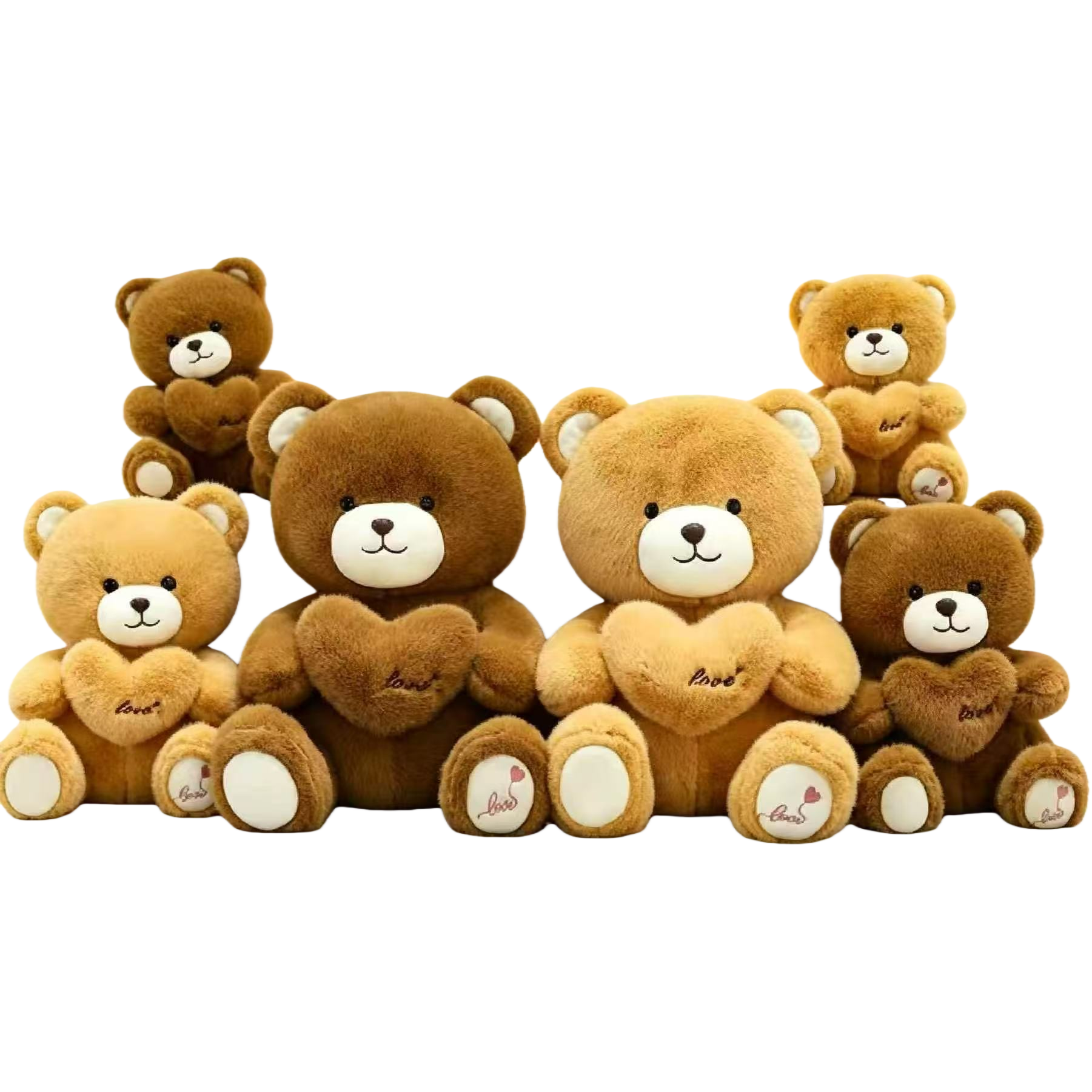 دمى الدب البني المكشوف -شخر مع دمى أطفال محملة بفراء Item Picture