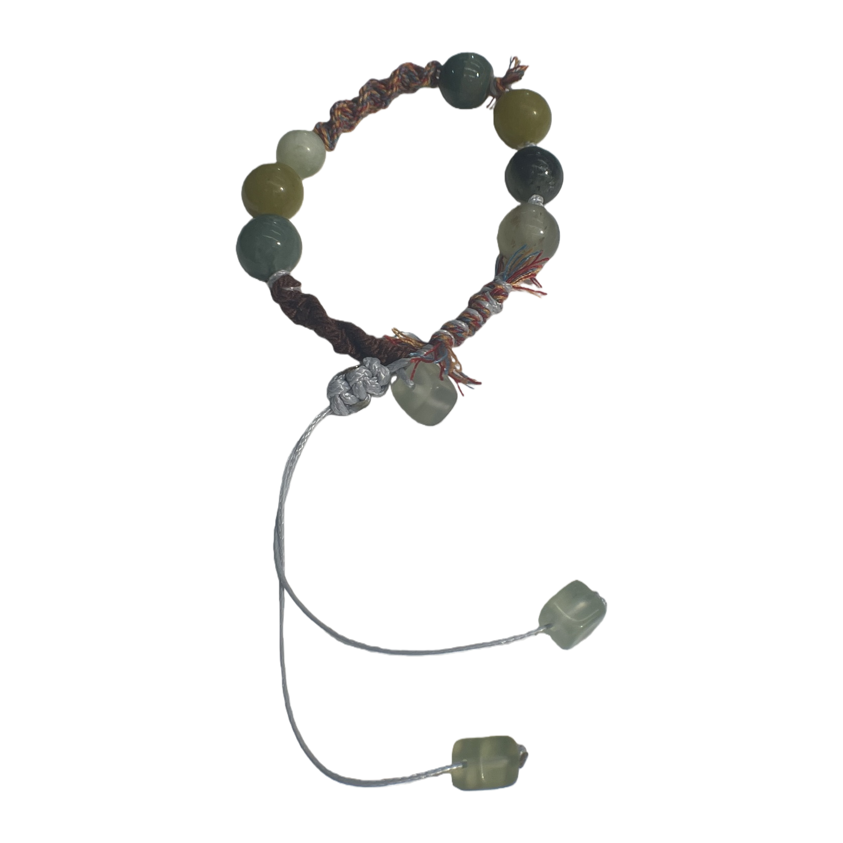 Tibetan-style hand-woven Jingdezhen ceramic jade bracelet, retro Chinese style student bracelet, trendy bracelet accessory Item Picture