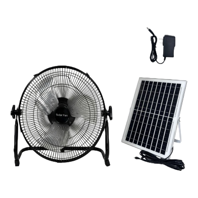 Stylish and quiet black floor-standing desktop fan with large air volume, energy-saving and quiet design for home and office use Item Picture