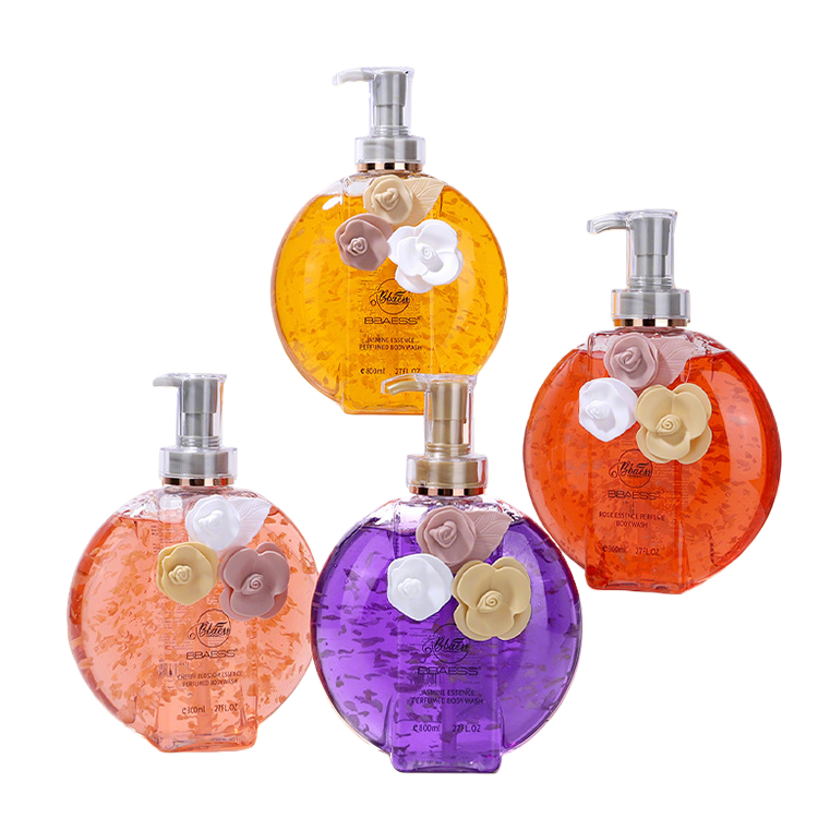Colorful body wash bottles, creative packaging, fashionable household bath product containers, large capacity, environmentally friendly design Item Picture