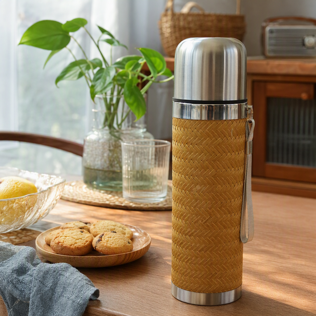 High-end stainless steel titanium insulated cup set, portable cold and heat preservation, outdoor travel gift Specification image
