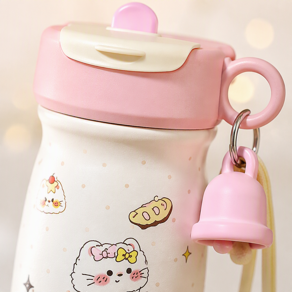 【CL】26Q3#2032 Kitten Double-drinking thermos Cup Specification image