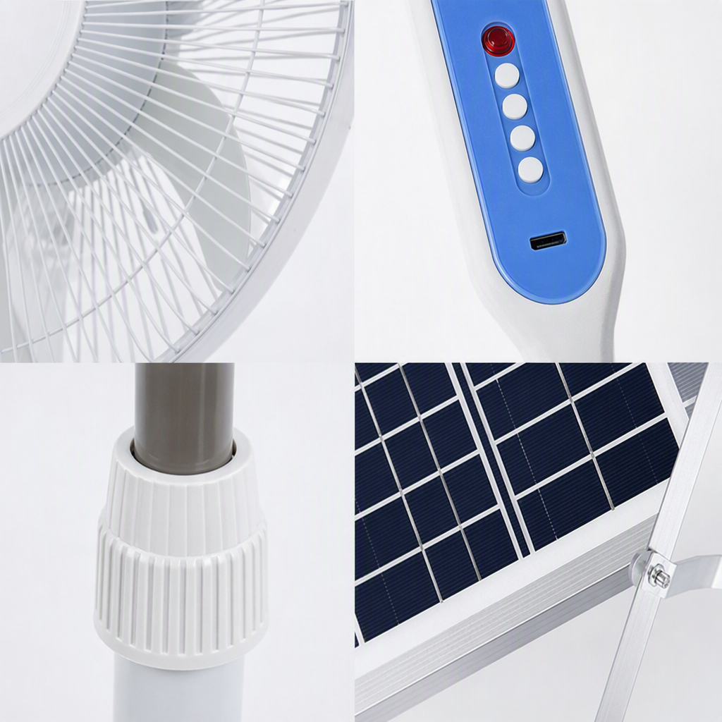 Silent high-volume white floor fan, cool and energy-saving in summer, with strong wind force, is a household electric fan Application Scenario