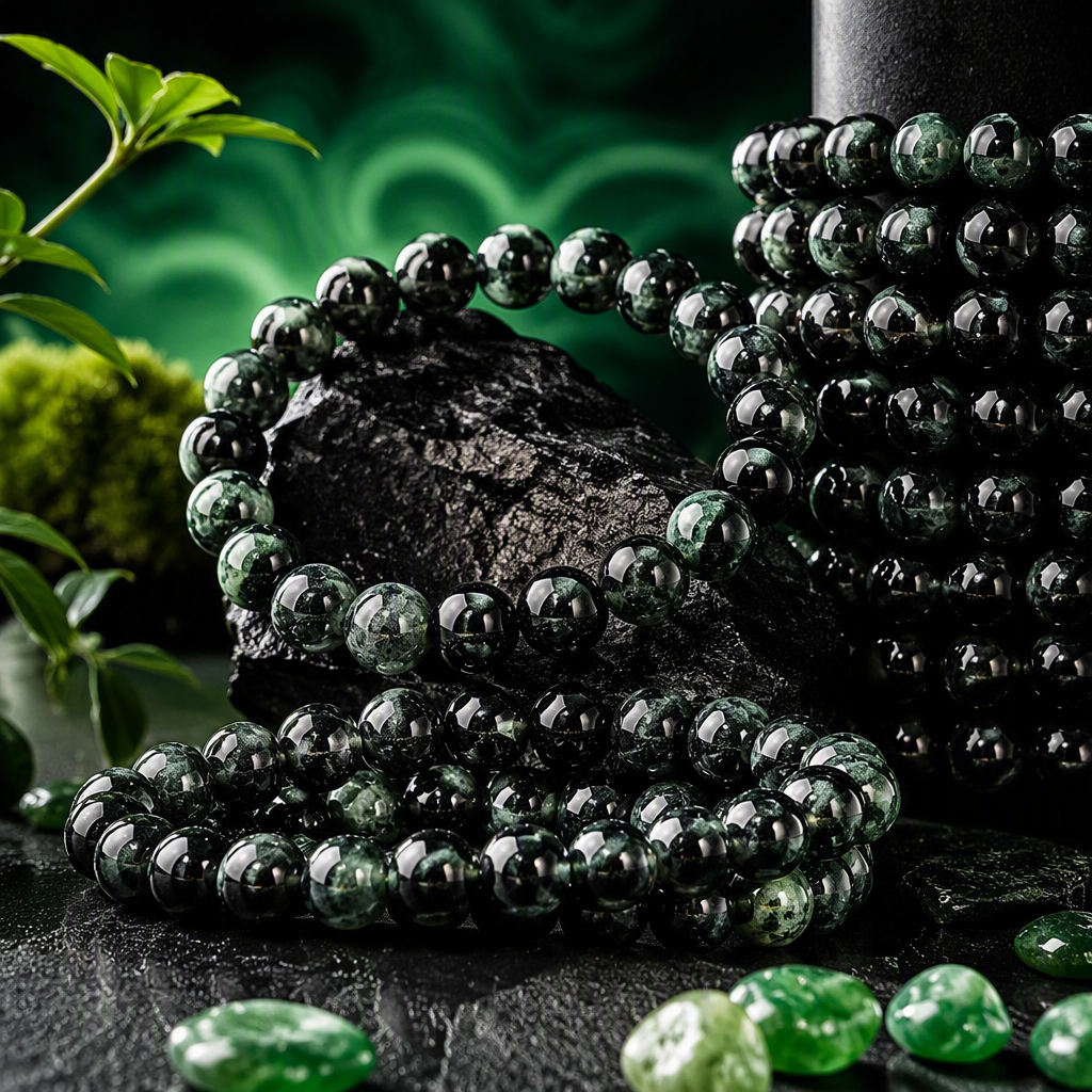 Long Jiang 8mm اليشم YuanZhu XiuYu الطبيعية سوار اليد عنقود من الرجال والنساء اليومية عارضة الأزياء "الجوكر" الطلاب ذوي الياقات البيضاء المجوهرات هدايا