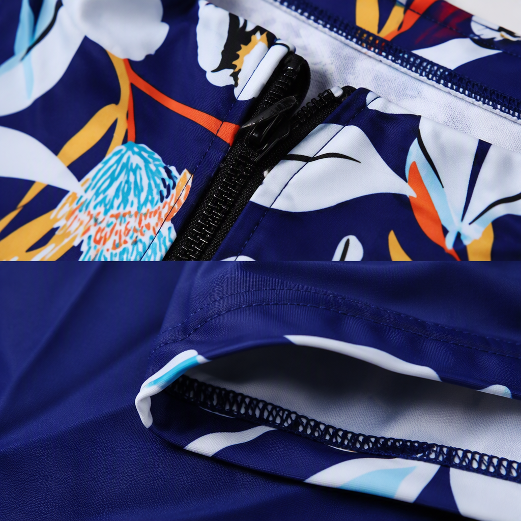 Floral pattern long-sleeved top, dark blue skirt, dark blue trousers with a shawl, elegant and fashionable women's autumn and winter collection Application Scenario