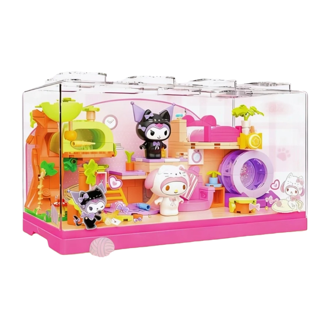 Sanli Ou Family Miao Miao Leisure Time Series - Healing Miao House Building Blocks (Kulomi + Melody)