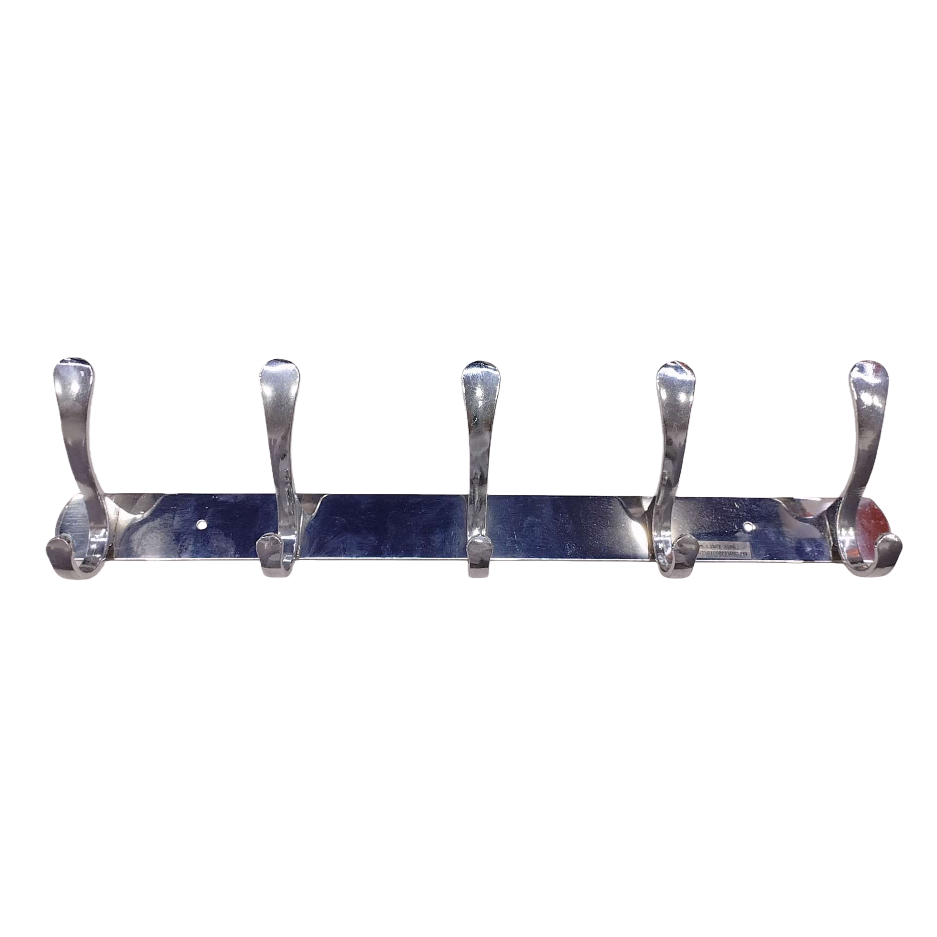 Multi-functional metal wall hook rack, simple and creative kitchen and bathroom storage hook, silver version without drilling Item Picture