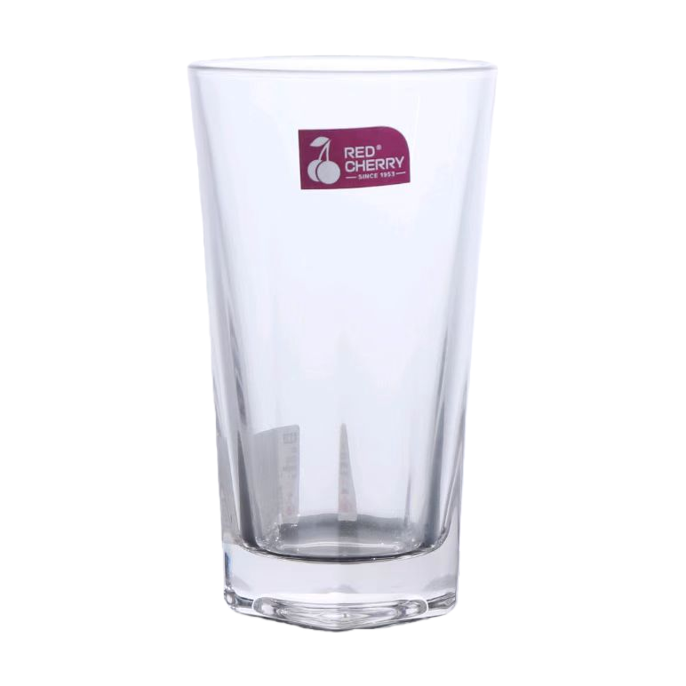 High borosilicate glass water cup set, transparent heat-resistant glass creative household tea cups, beverage cups, pentagonal cups Item Picture