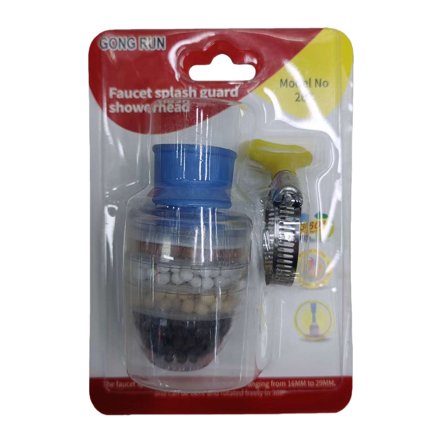 Cabezal de ducha de filtro azul de alto grado multifunción cabezal de ducha de ahorro de agua accesorios de ducha para el hogar de alta calidad y durabilidad Item Picture