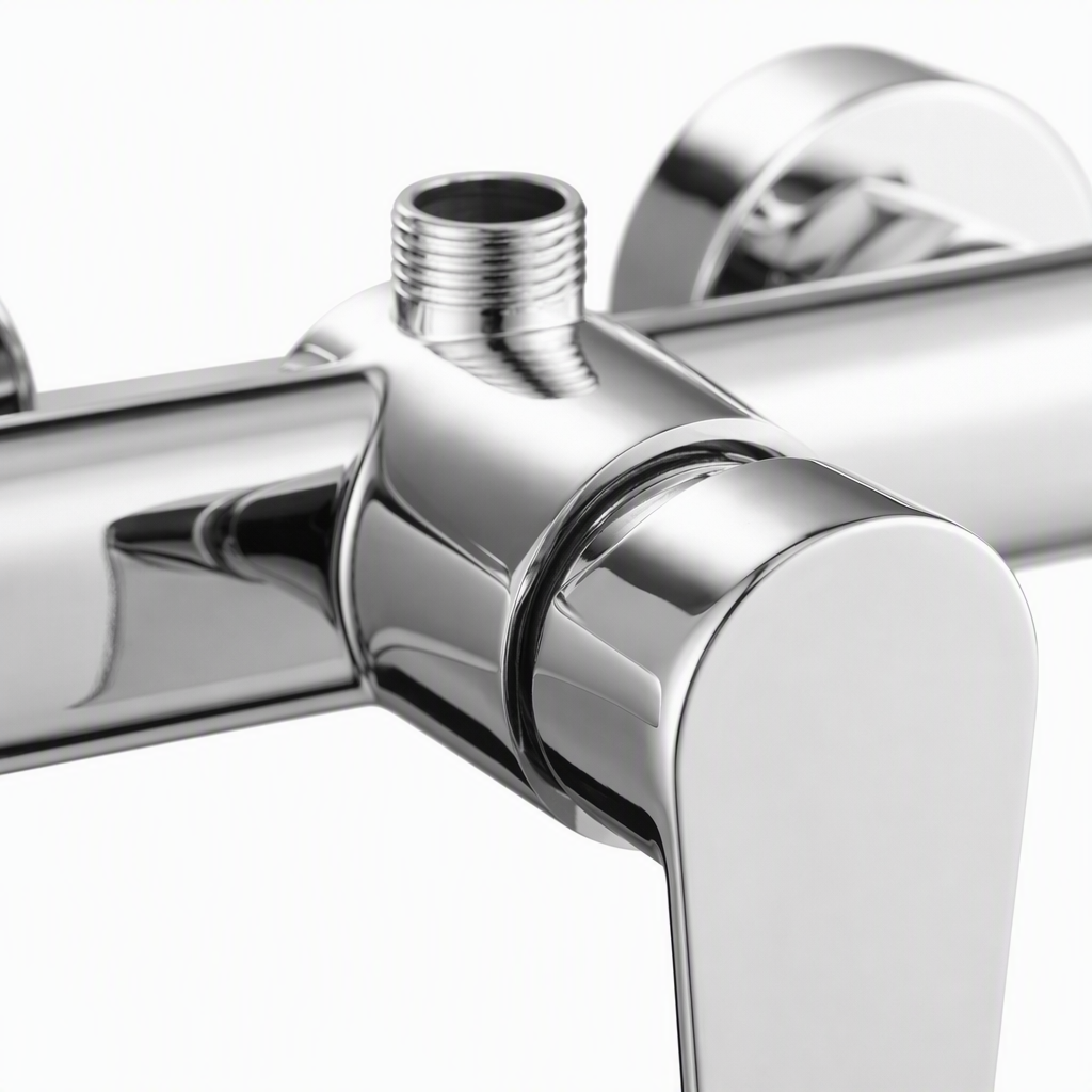 Stainless steel metal shower valve, leak-proof rotating hot and cold regulating bathroom hardware accessories, durable and simple style Application Scenario