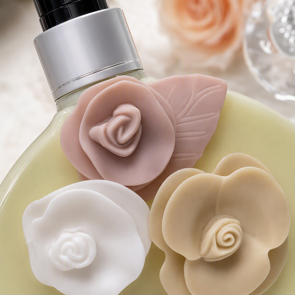 BBaess light yellow bottle flower-decorated body lotion moisturizing, hydrating and softening skin care product Application Scenario