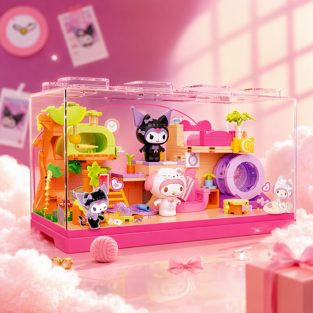 Sanli Ou Family Miao Miao Leisure Time Series - Healing Miao House Building Blocks (Kulomi + Melody) Application Scenario