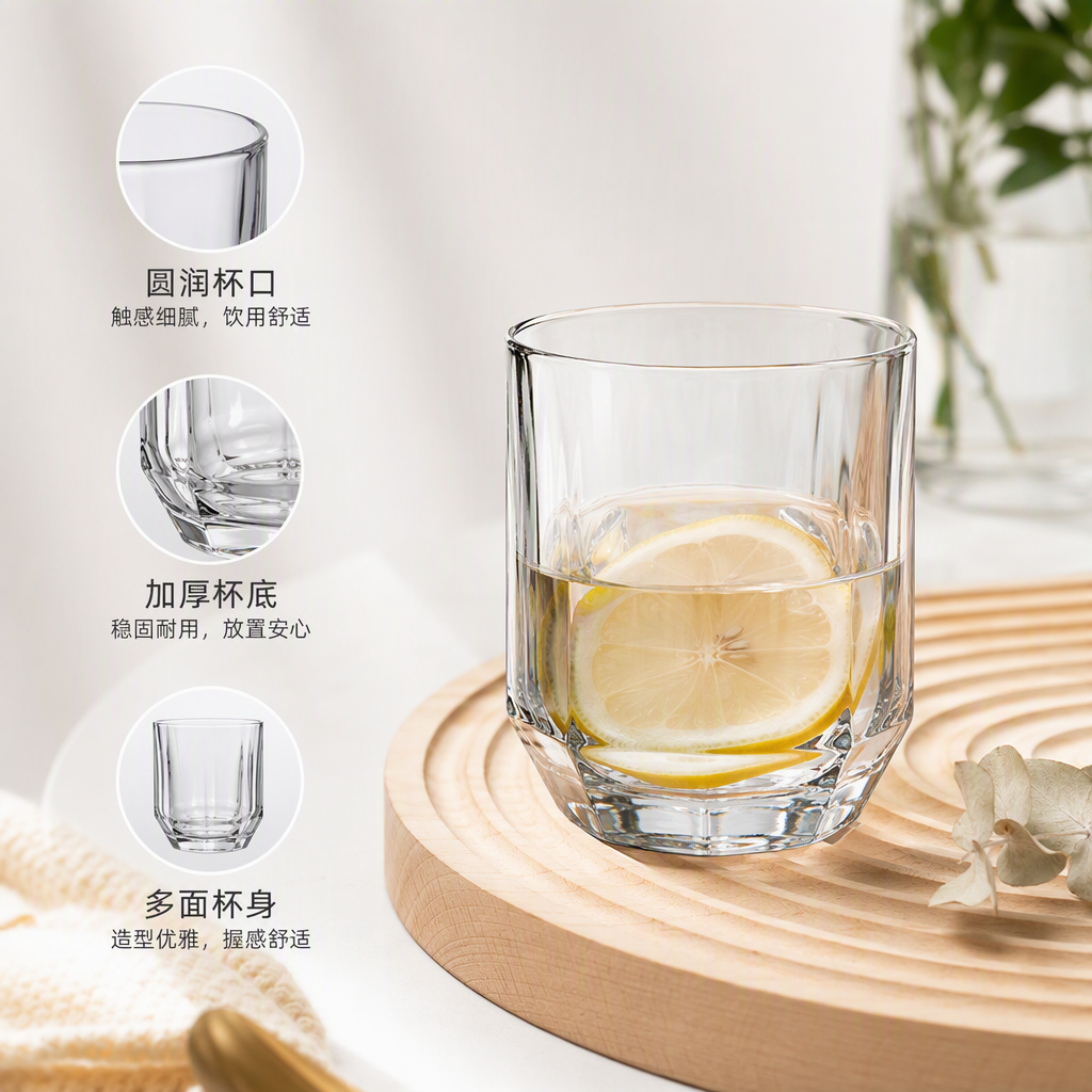 كأس شراب مبدع ذو ستة قرون من زجاج الجملة