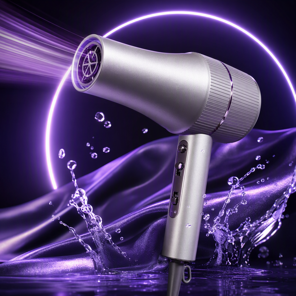 Multi-functional household hair dryer, quick hair drying and care, silent, portable, high-power comb hair dryer Item Picture