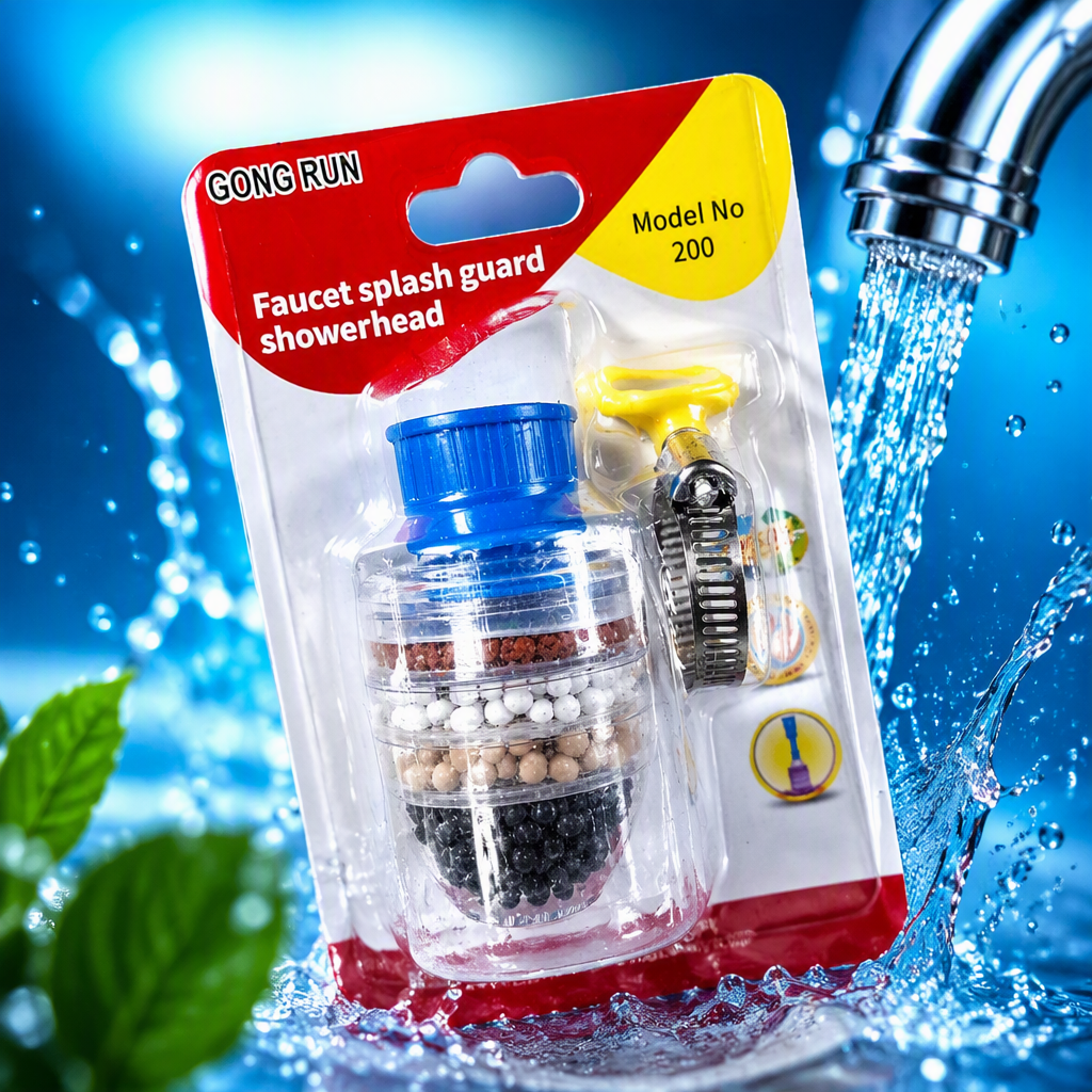 Cabezal de ducha de filtro azul de alto grado multifunción cabezal de ducha de ahorro de agua accesorios de ducha para el hogar de alta calidad y durabilidad Specification image