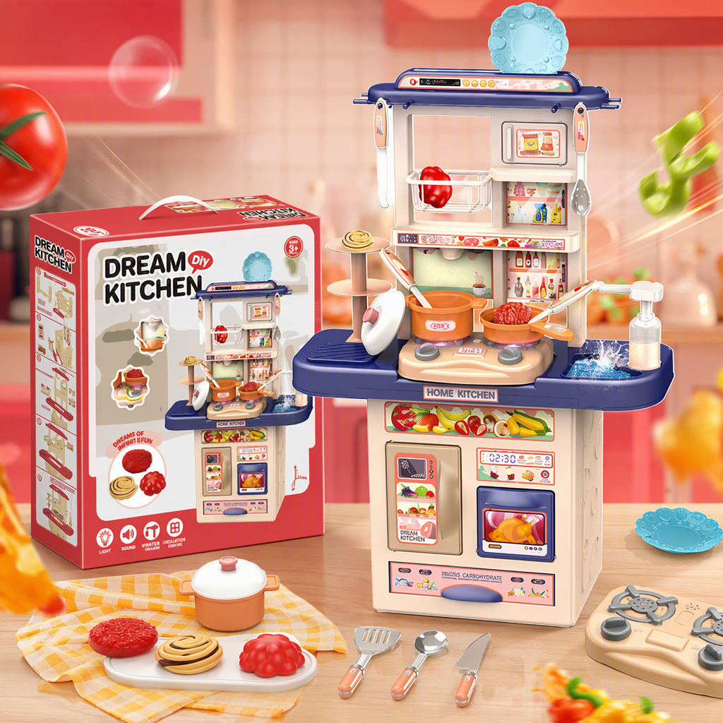 Children's house play tableware, kitchenware, toy set, simulated kitchenware, educational toys, children's early education gifts Item Picture