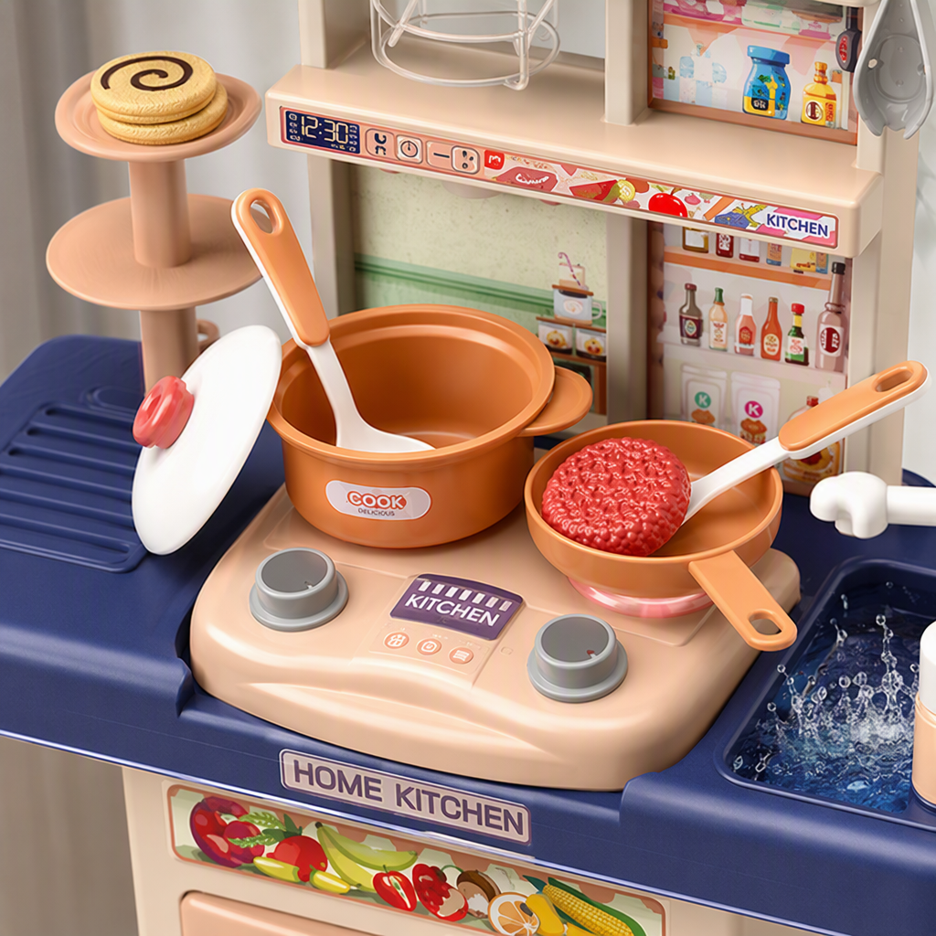Children's house play tableware, kitchenware, toy set, simulated kitchenware, educational toys, children's early education gifts Application Scenario