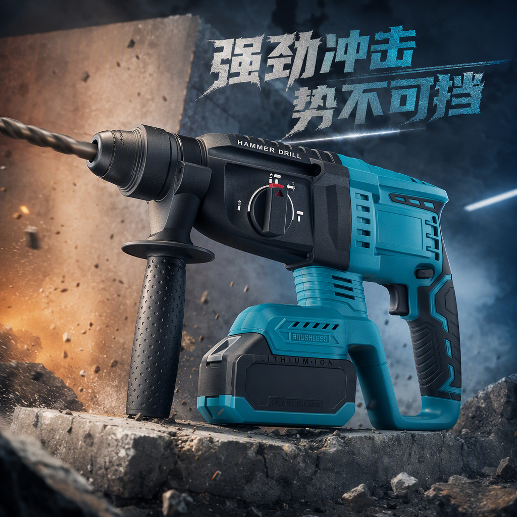 The multi-functional electric handheld lithium battery hammer is a portable and portable DIY repair tool for home use