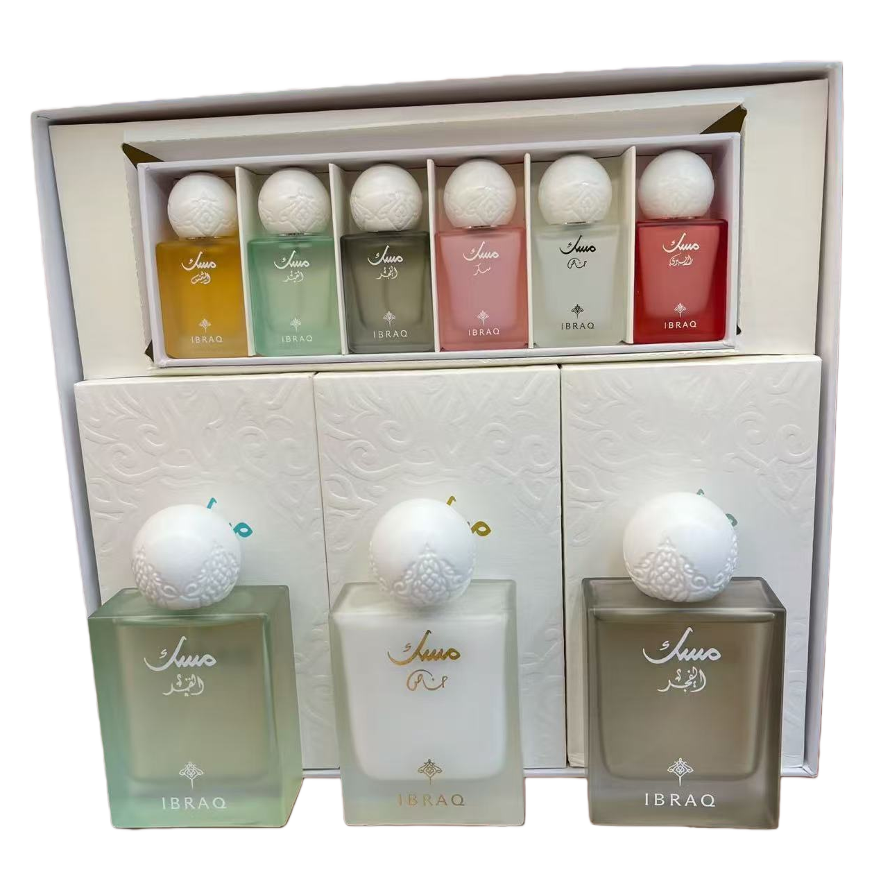 White gift box perfume set, long-lasting, light fragrance, fresh and elegant, an excellent gift. Fragrance gift box set Item Picture