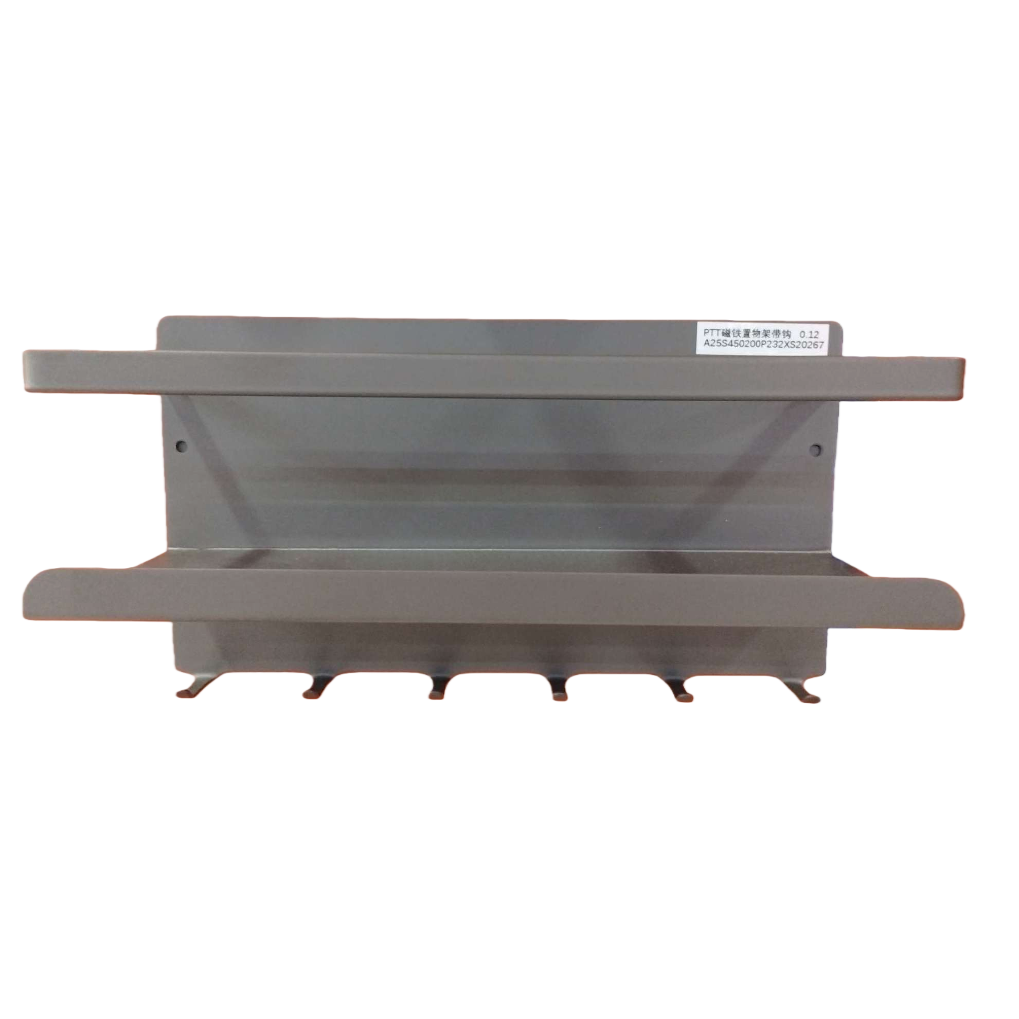 Estante gris multicapa con gancho aplicable hoyo naranja placa de hoyo cocina almacenamiento y ordenación uso del espacio Item Picture