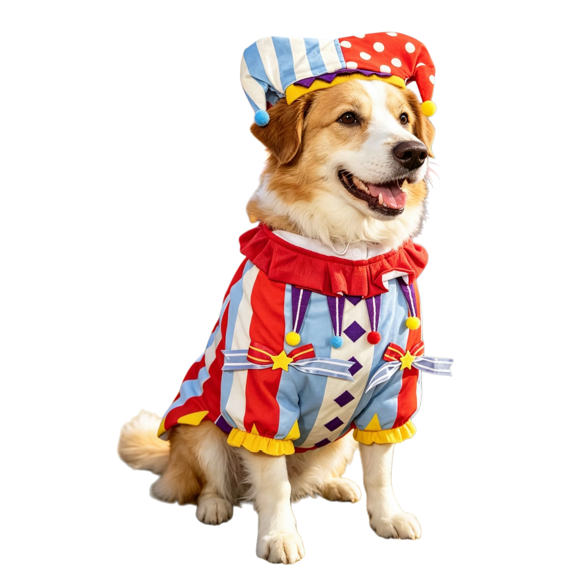 In stock: autumn, winter, Christmas pet clothes, cat and dog clothes, pet clothing, dog clothes, pet Christmas circus clothes, clown sets Item Picture