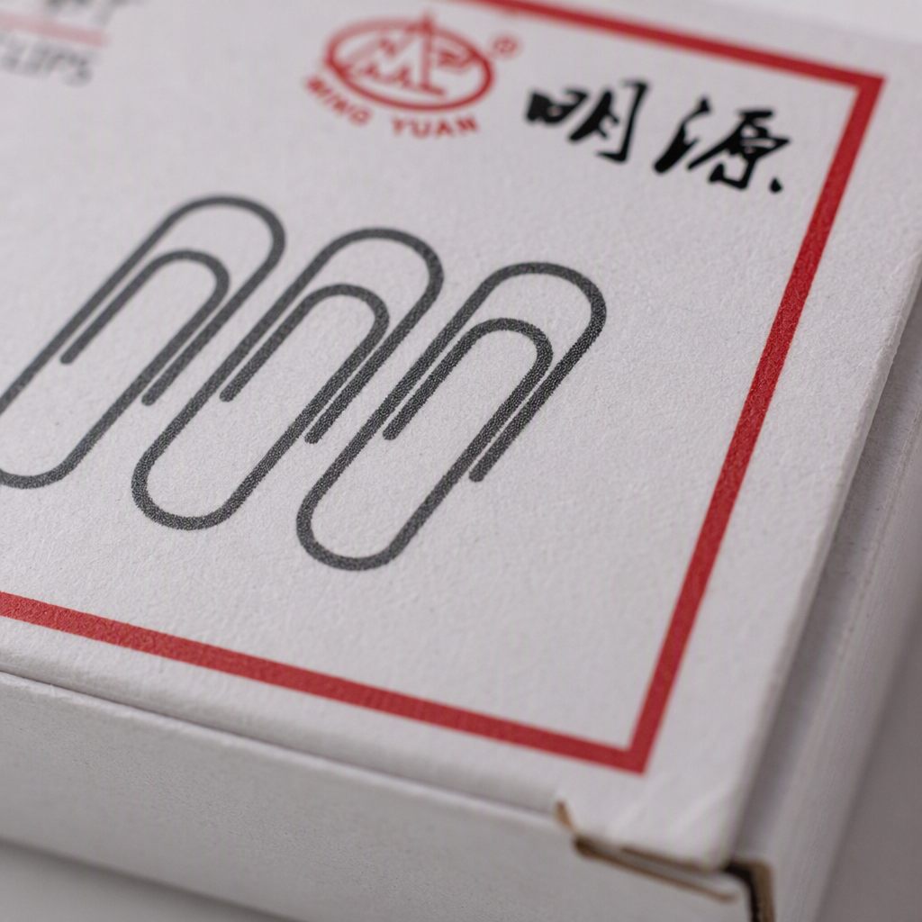 Mingyuan 25mm caja de papel blanco embalaje clips de papel suministros de oficina papelería clips limpios y prácticos Application Scenario