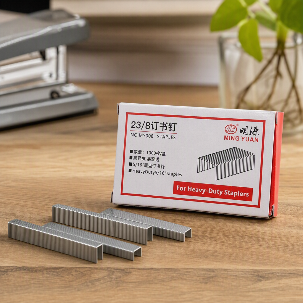 The multi-functional white packaging box with staples is a simple and practical office stationery organization and storage product details Picture