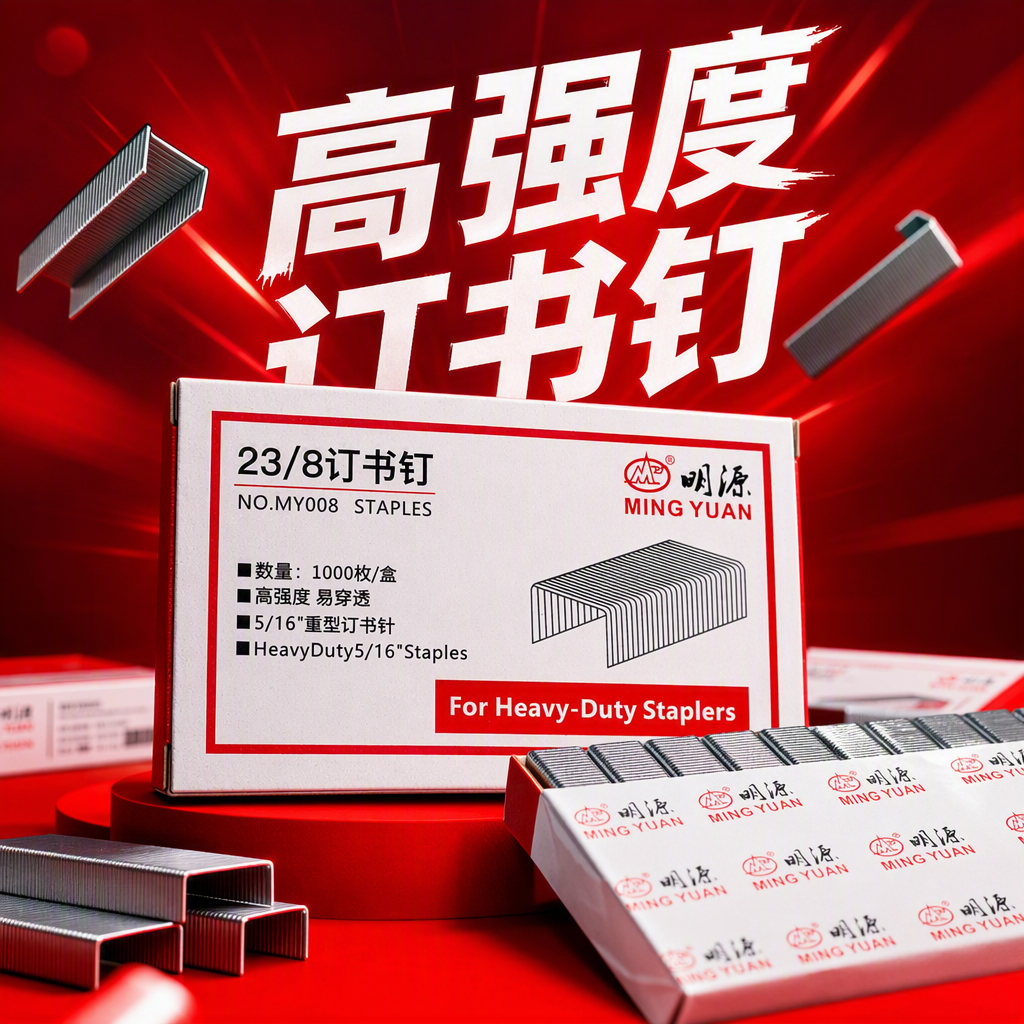 The multi-functional white packaging box with staples is a simple and practical office stationery organization and storage product Specification image