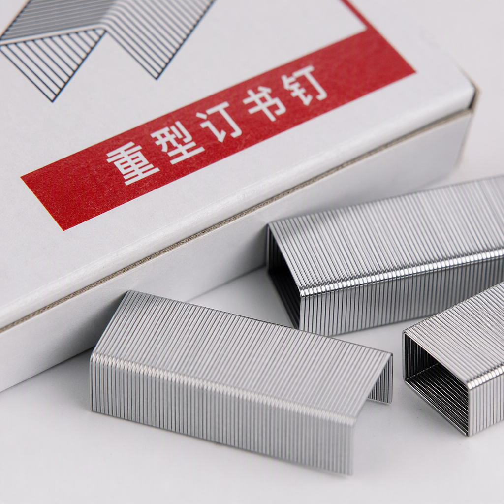 The multi-functional white packaging box with staples is a simple and practical office stationery organization and storage product Application Scenario