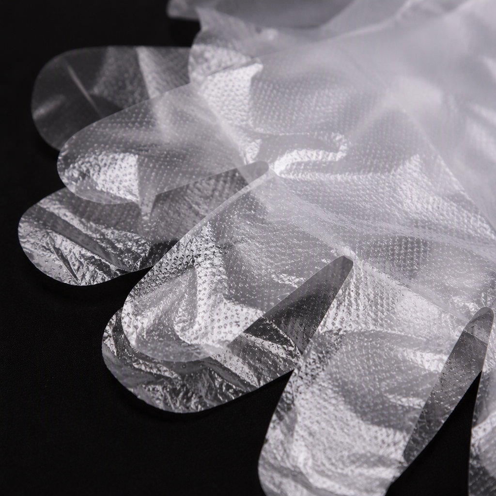 Multi-purpose disposable gloves are disposable plastic gloves for home kitchen cleaning, anti-fouling and anti-slip, as well as for food delivery Specification image