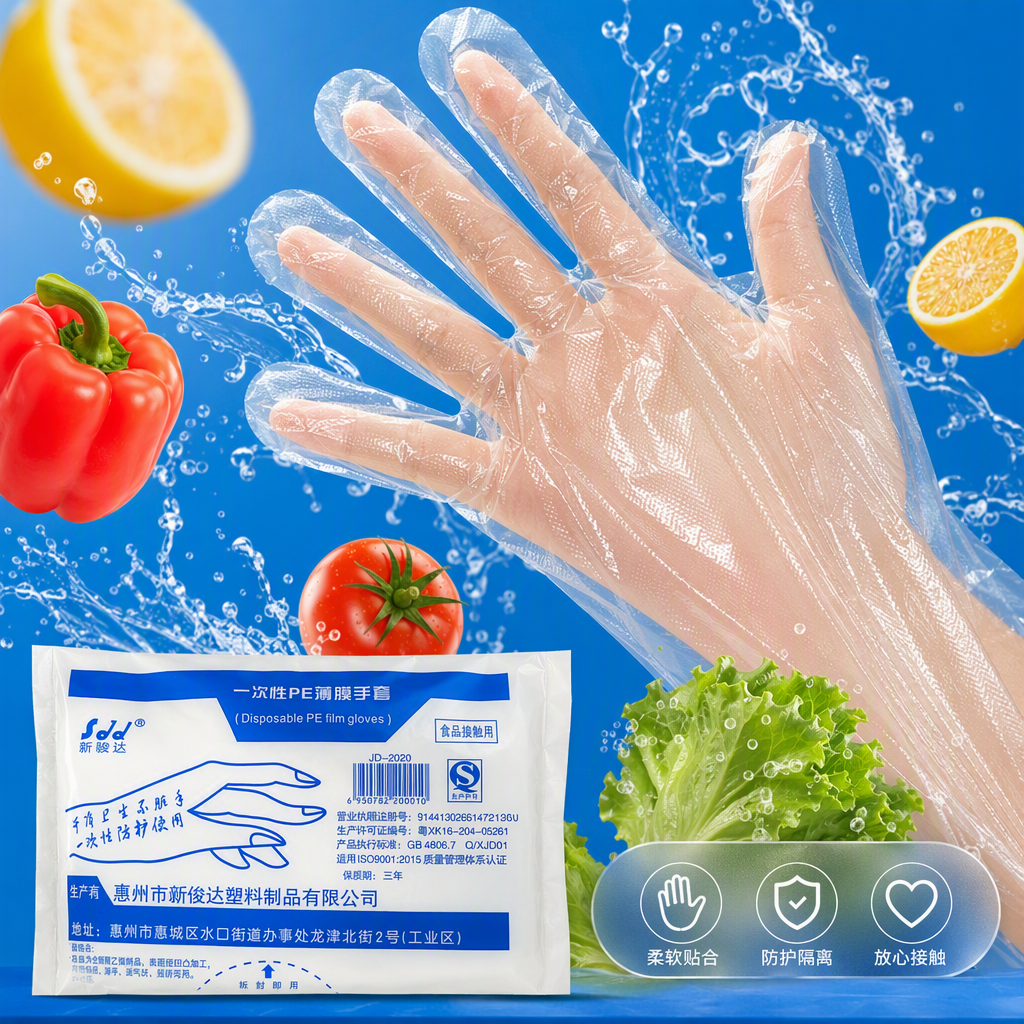 Disposable gloves, hand protection supplies, medical plastic gloves, antibacterial and anti-contamination protective gloves, thickness, applicable places Application Scenario
