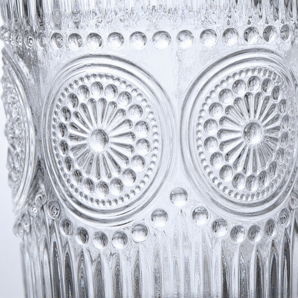 Sunflower glass water cup, daily drinking cup, creative glass wholesale set Application Scenario