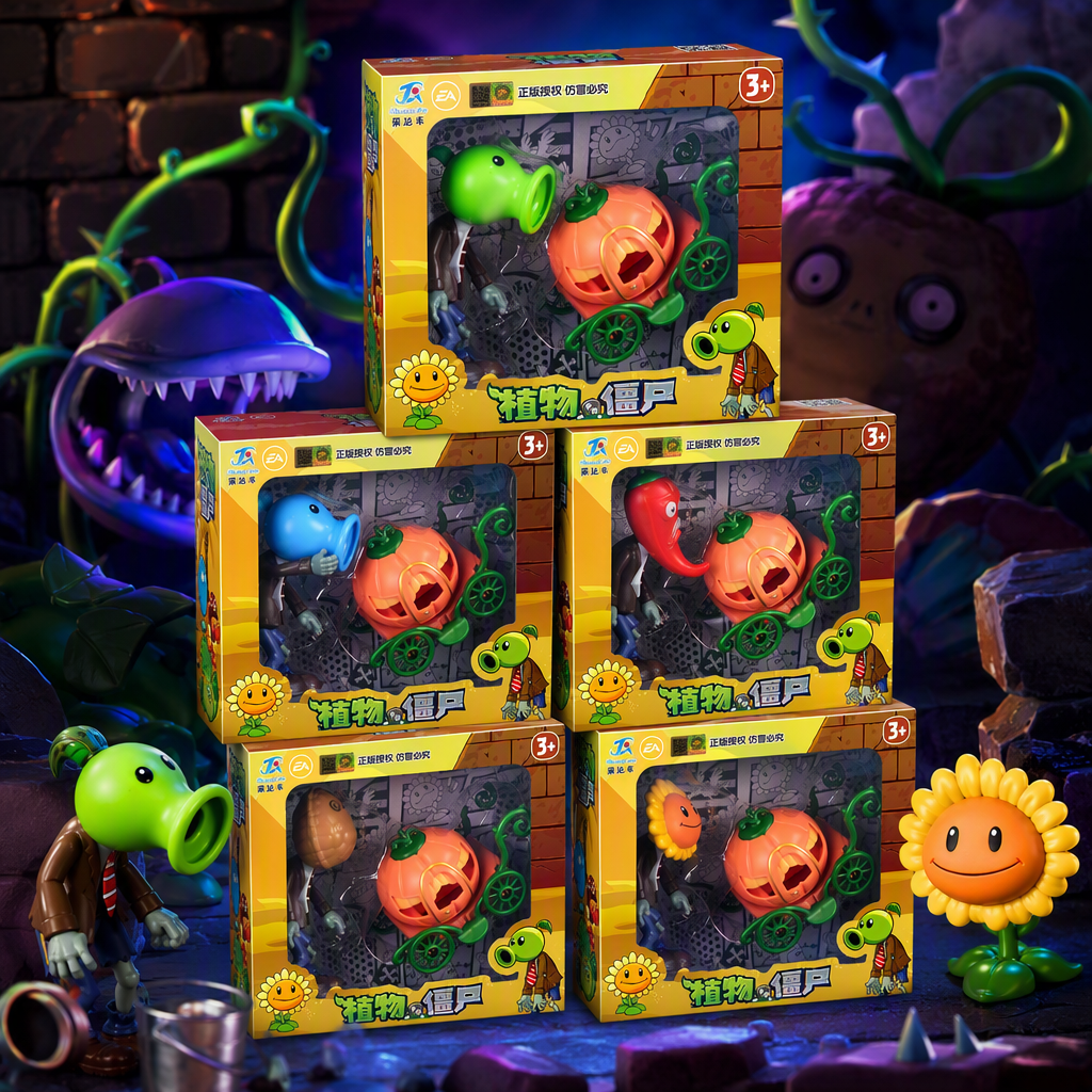 Plant Zombie Fun Toy Set, children's educational assembly, creative collectible Gift Box, multiple styles to choose from Specification image