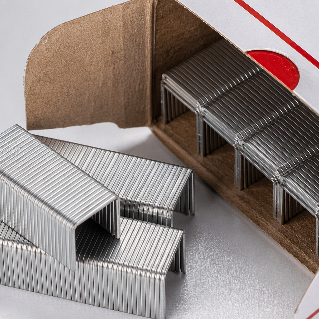 Embalaje de caja de papel blanco 23/13 grapas papelería de oficina fuerte clavo pin suministros de encuadernación ordenado y portátil Application Scenario