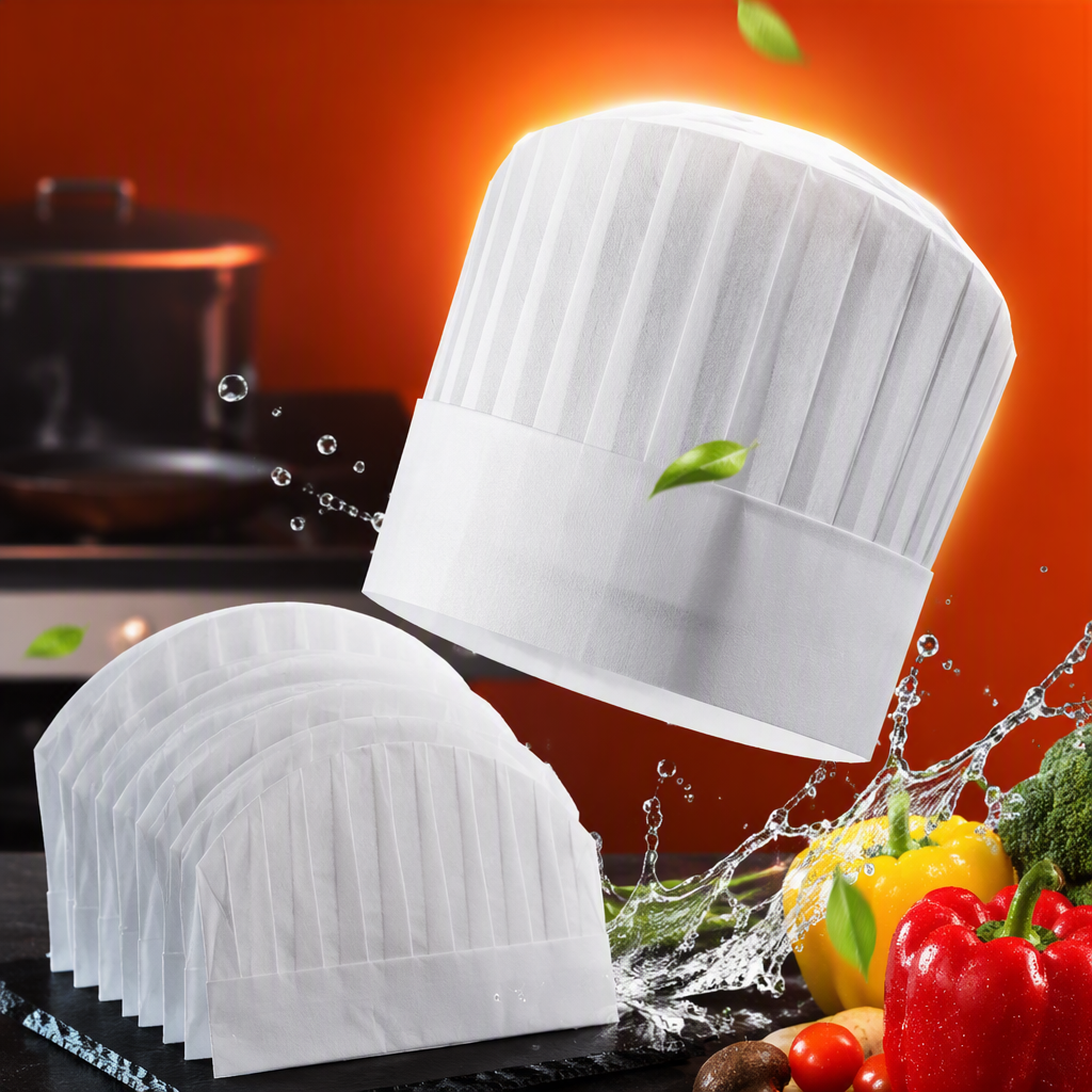 Junda multi-functional workwear caps, dust-proof, breathable and wear-resistant work caps for both men and women, non-woven fabric white chef caps Application Scenario