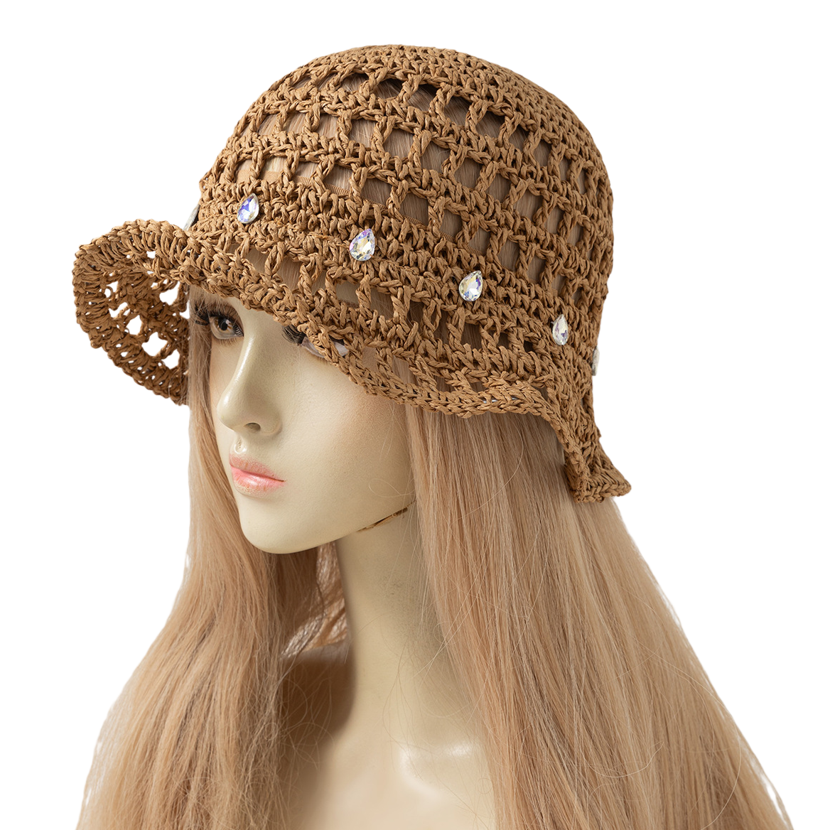 فالماسات الماسية المصنوعة من أغطية الخياطة الموضة تخلع لوحات رأس العارضات في فصل الشتاء Item Picture