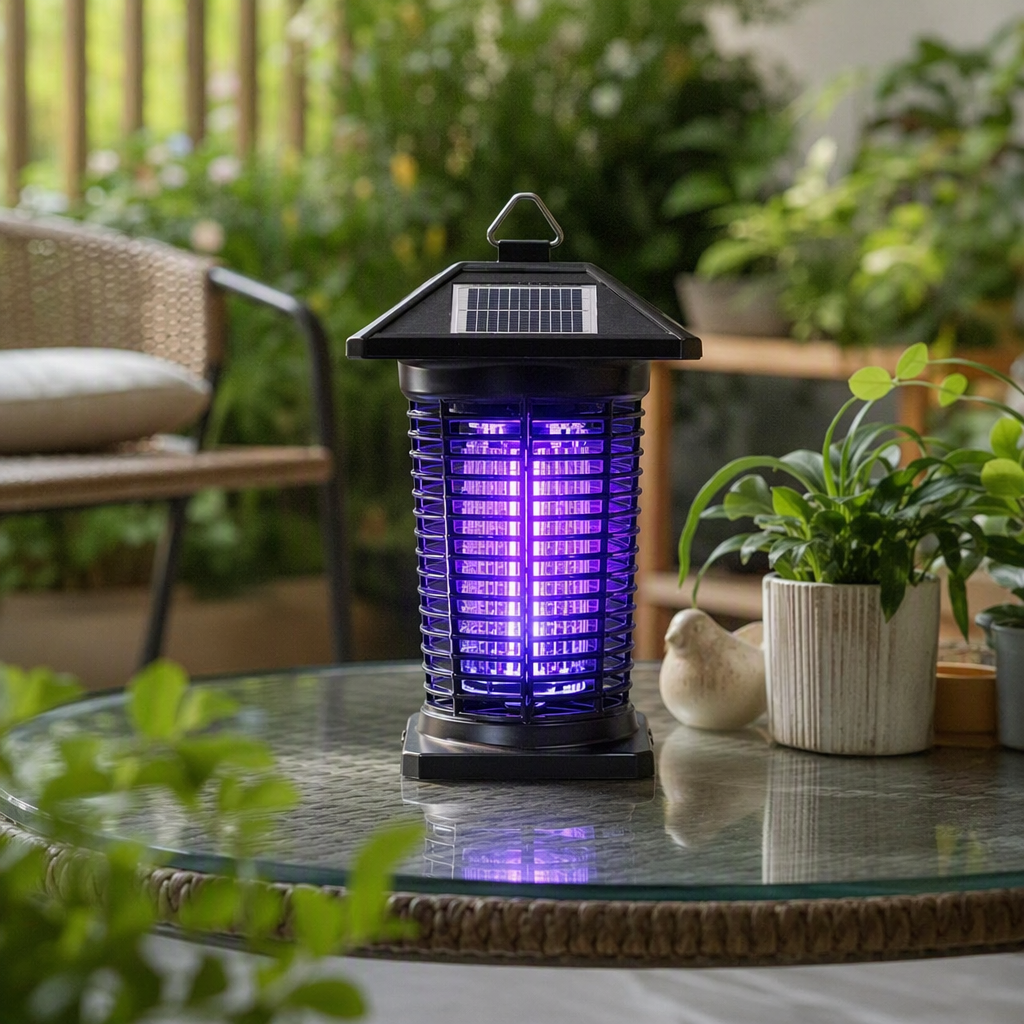 Purple luminescent mosquito-killing lamp, a household indoor mosquito repellent wonder, is silent, radiation-free, and provides night lighting for mosquito prevention details Picture