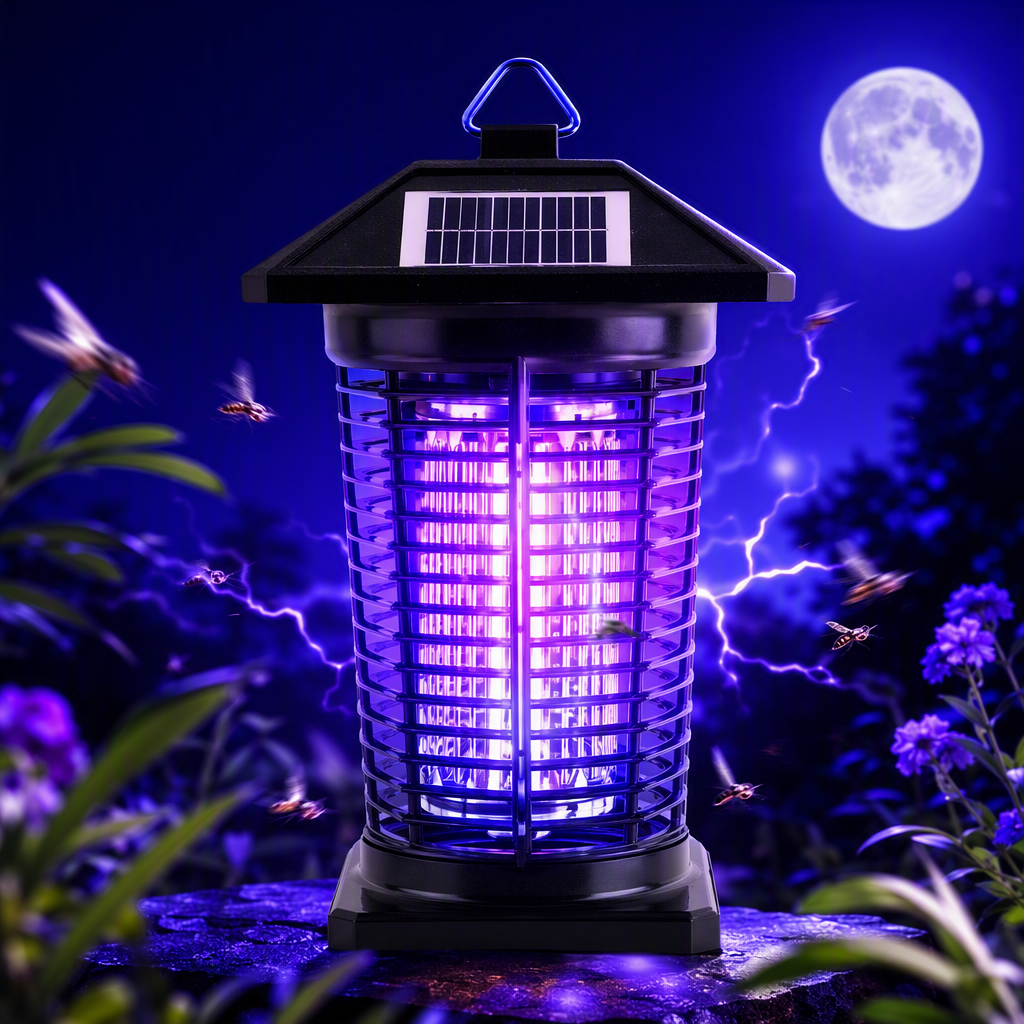 Purple luminescent mosquito-killing lamp, a household indoor mosquito repellent wonder, is silent, radiation-free, and provides night lighting for mosquito prevention Specification image