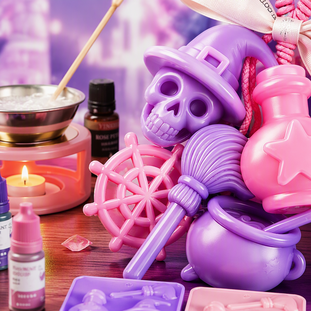 Purple Magic Theme Skewer Soap DIY Set, Creative Handcrafted Set, Fragrance and Moisturizing Gift Box, suitable for children and adults Application Scenario