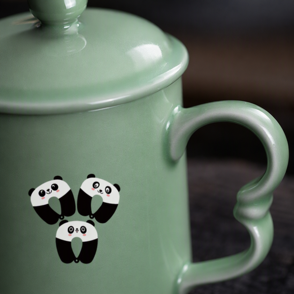 Colorful Celadon Cups, Creative Daily Necessities, Home And Office Coffee And Tea Sets, Heat-Resistant, Shock-Resistant, Simple And Fashionable Application Scenario