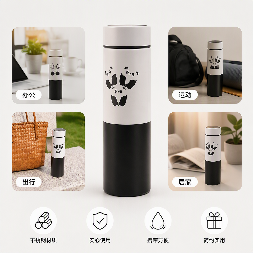 Multi-Functional Household Hot Water Kettle, Large-Capacity Insulated Cup, Portable Hot Water Bottle, Kitchenware Specification drawing