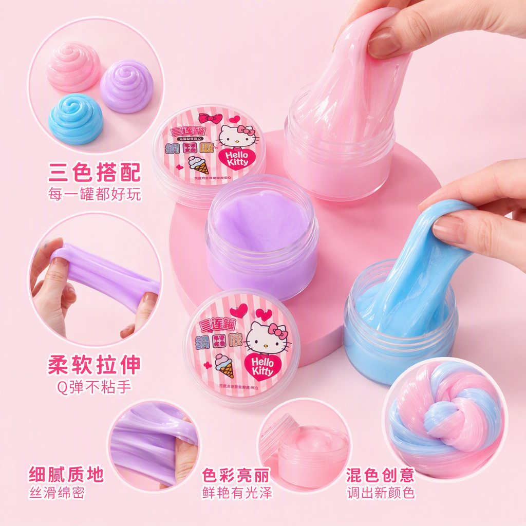 Hello kitty style - nano pegamento en tres tubos details Picture
