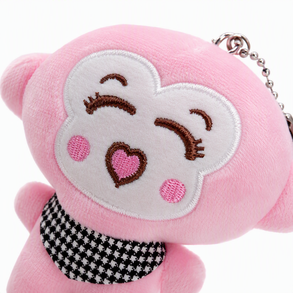 Caballo mono mono peluche colgante llavero bolsa colgante evento regalo comercio exterior envío regalo para niños rosa fushia naranja tres monos de peluche muñeca lindo juguete de tela cojín regalo para niños pieza de diversión Item Picture