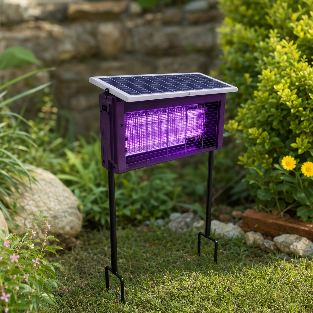 Purple LED mosquito-killing lamp, a silent and radiation-free mosquito repellent and trap for indoor use at home. A perfect mosquito-proof tool details Picture